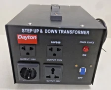 NEW! DAYTON Step Up/Step Down Voltage Converter: 220 to 110V AC/110 to 220V AC