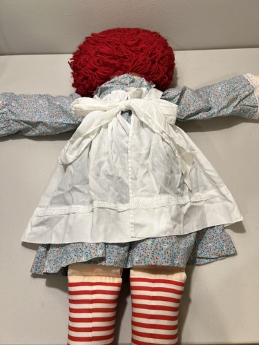 SET OF 2 VINTAGE 36" JUMBO RAGGEDY ANN DOLLS - Picture 9 of 24