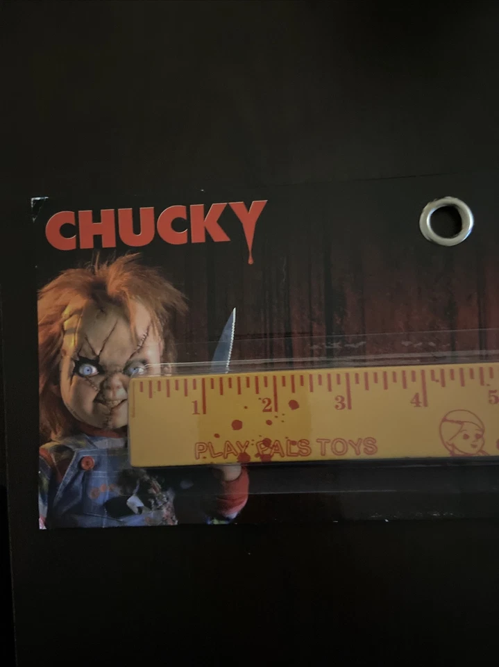 Licensed Chucky Good Guy Bloody Ruler Halloween Costume Accessory Prop 18 Inches - Image 2 of 4