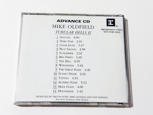 Mike Oldfield – Tubular Bells II PROMO Advance CD 1992 VERY RARE Like New