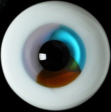 Perfect Colorful Blue Brown Gray Iris 18mm Glass BJD Eyes for Reborn Doll