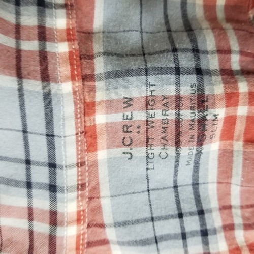 J. Crew plaid slim fit abbottonato uomo XS - Foto 4 di 5