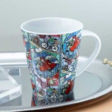 Ghibli Whisper of the Heart Art Mug Stained Glass Ceramic Coffee Cup Japan NEW