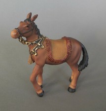 Pferd braun stehend für Krippenfiguren Größe 10 - 11 cm Polyresin T135