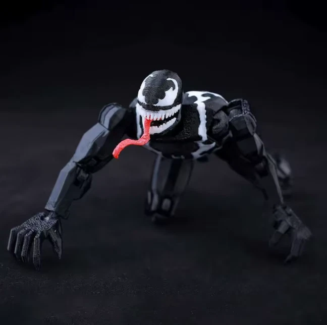 Figura de acción Venom Eddie Brock Carnage Marvel Legends impresa en 3D de 8" articulación múltiple Foto 3 de 4