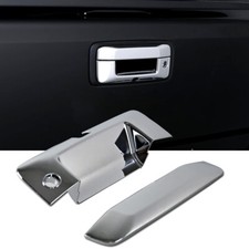2x Tailgate Handle Plastic Cover Chrome Silver Fit 15-17 Silverado 1500 2500