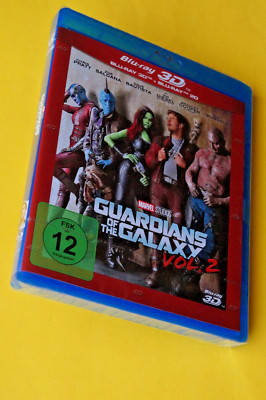 Guardians of the Galaxy Vol.2 in 3D-2D+3D Blu ray-2 Blu ray-NEU/OVP