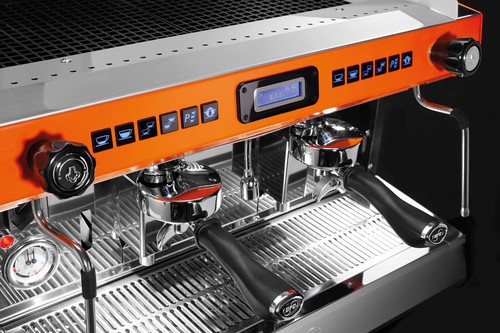 BFC De Lux RS 2 Gruppig Espressomaschine Orange/Schwarz/Weiß PAYPAL RATENZAHLUNG - Bild 3 von 9