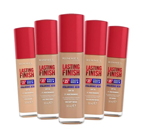 RIMMEL Lasting Finish 35hrs Liquid Foundation Full Coverage for Dry Skin 30ml - Picture 5 of 13
