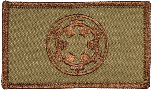 "Crochet et boucle tactiques Star Wars Imperial brodé bronzage désert 2" X 3,5" - Photo 1/1