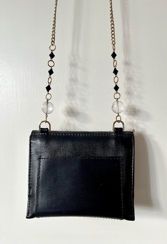 Bracher Emden jewelled crystal black leather mini cross body bag - Picture 7 of 10