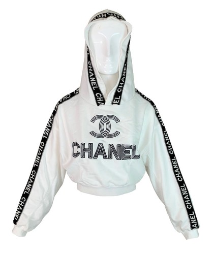 Logo Cropped Hoodie Sweatshirt | eBay