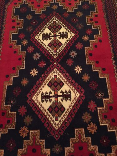 HANDMADE RUG 100% WOOL STUNNING - FREE DELIVERY - Picture 5 of 12