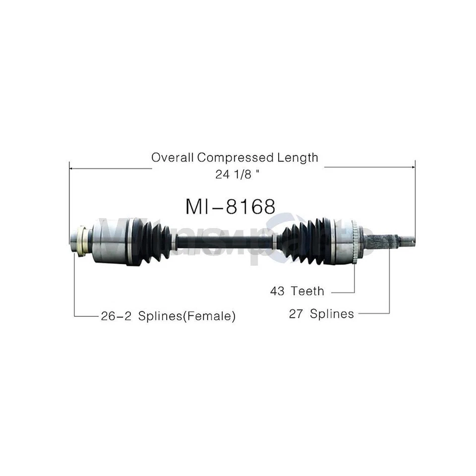 4 件前 CV 轴接头车轮轴承套件适用于三菱 Endeavor 2004 2005 2006 — 第 2/4 张图片
