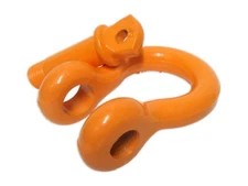 3/4" Clevis Shackle D Ring Off Road Orange with Screw Pin Alloy Steel 7 Ton