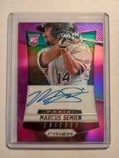 2014 Panini Prizm Purple Prizm: #MA Marcus Semien Auto RC NM-MT OR BETTER