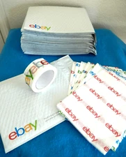 SHIP with STYLE!  Ebay Shipping 10 x 14 Bubble Mailers 20 pak/Tape/Tissue-41 pc
