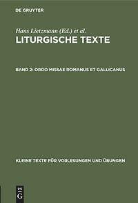 Ordo missae Romanus et Gallicanus | Buch | 9783111247540