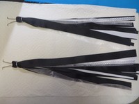 Bicycle Adult Homemade Streamers Black And White 15 Long - Bicycle Adult Homemade Streamers Black And White 15 Long -