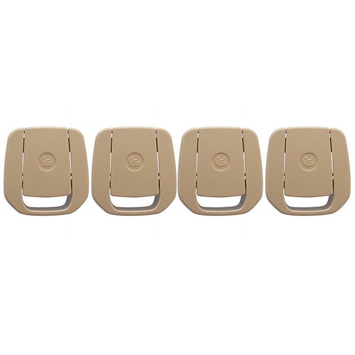 Cubierta de anclaje de asiento trasero infantil 4* beige para BMW Serie 1/3 X1 E84 E87 E90 F30 F35 - Imagen 2 de 7