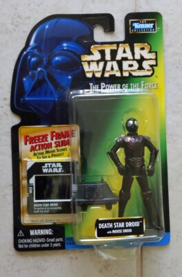 NEW KENNER STAR WARS POTF DEATH STAR DROID WITH MOUSE DROID ACTION FIGURE! A70