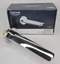 Grohe 13 286 001 BauLoop 6-3/4" Wall Mounted Tub Spout Chrome Solid Brass