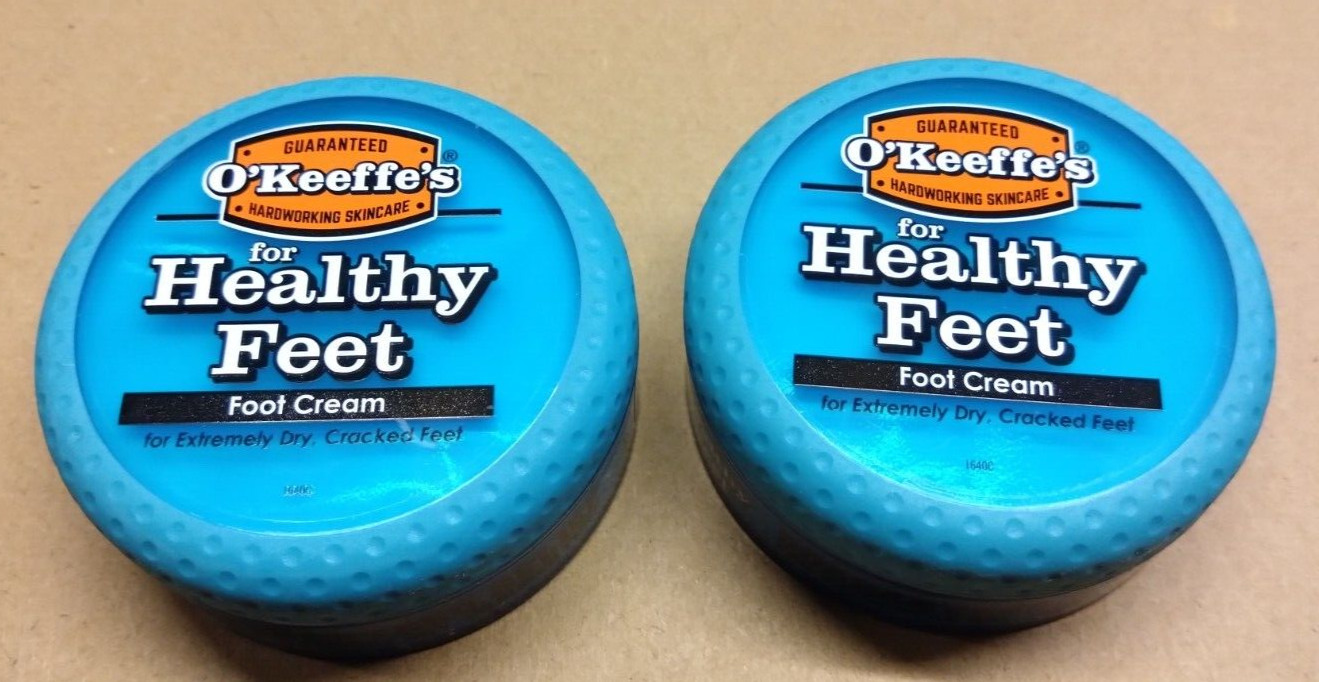 O’Keeffe’s for Healthy Feet Foot Cream Jar - 91g x 2 FastP&P Dry Cracked Skin