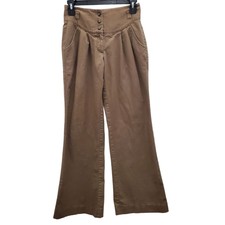 BCBGeneration Womens Brown Pinstripe High Wai...