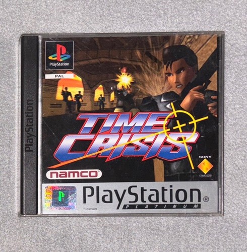 👾 TIME CRISIS 👾 JEU PLAYSTATION PS1 PAL EUR COMPLET TBE CIB OBV RETROGAMING