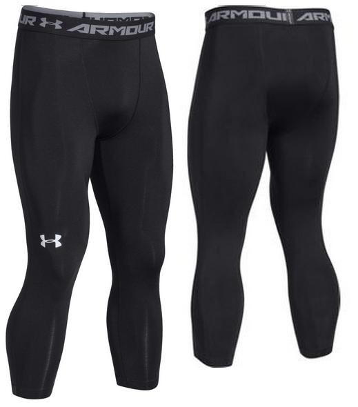 Under Armour Men's Black 3/4 Basketball Compression Leggings Small