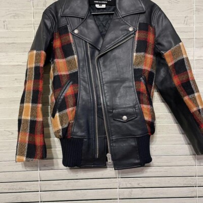 Comme des Garcons Junya Watanabe Riders Leather Jacket XS 13AW