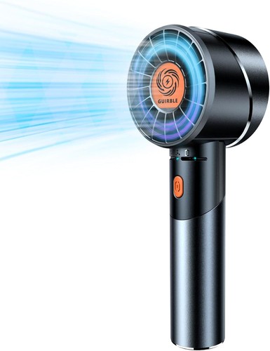 Portable Turbo Handheld Fan, USB Rechargeable, 7000rpm, 3-16 H Battery