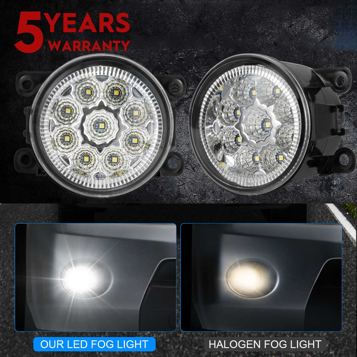 2011-2013 Dodge Durango Fog Light Pair Set - Left & Right Lamps 11 12 13