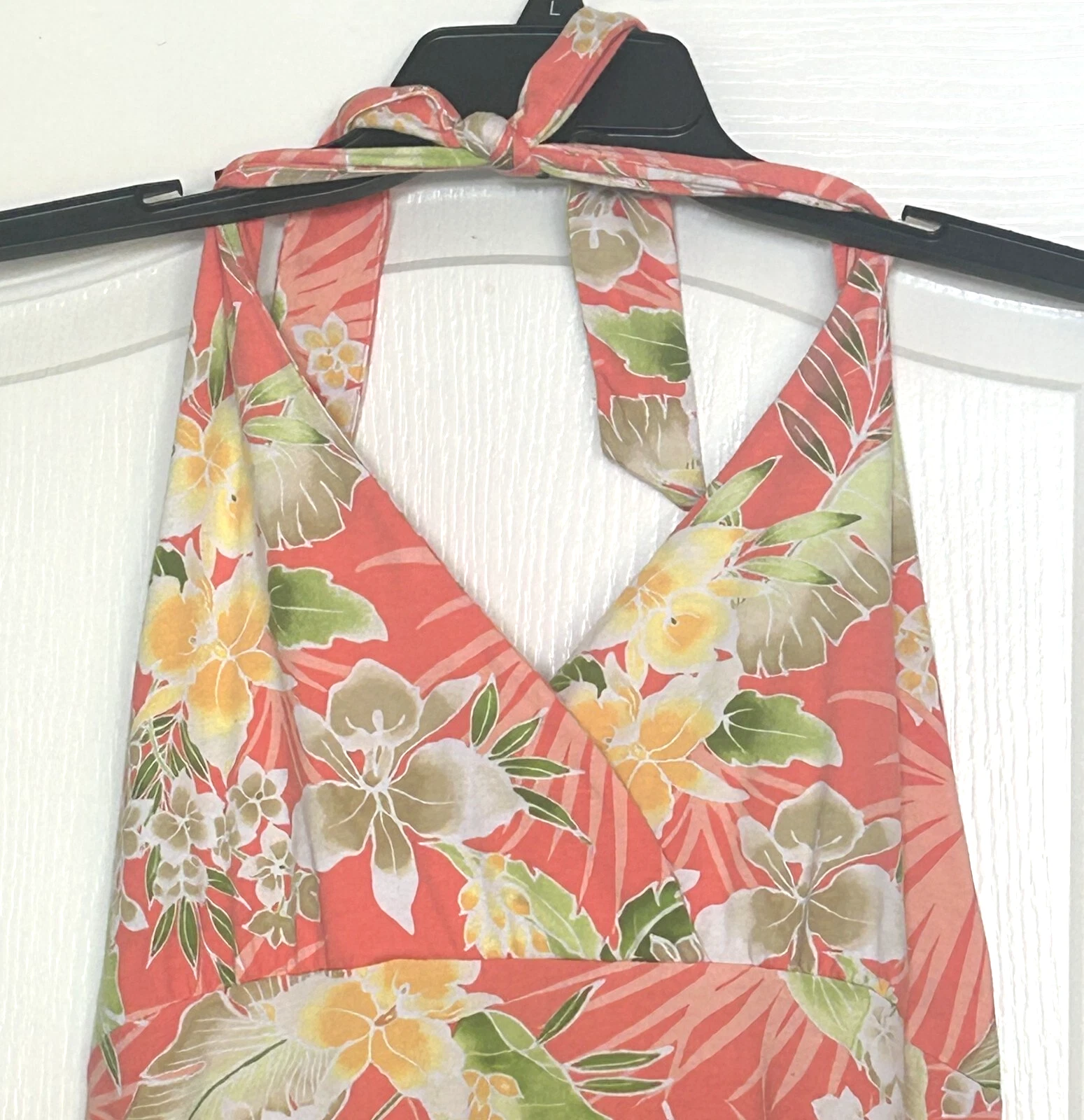 OFF WHITE Prendisole donna M arancione off wht verde di Caribbean Joe senza supporto impero wst