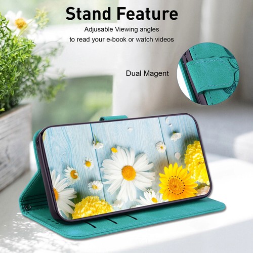 PU Leather Flower Lily Phone Case For Tecno POP 5P 6 4 8 Pova 5 4 3 2 NEO 3 NEO - 第 2/13 張圖片