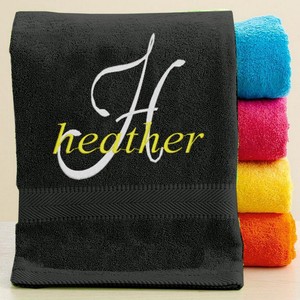 Details About Personalized Bathbeach Towel With Free Custom Embroidery Name Theme