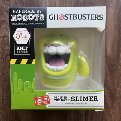 Handmade By Robots 2021 Glow In The Dark Slimer Knit Limited Edition Figure