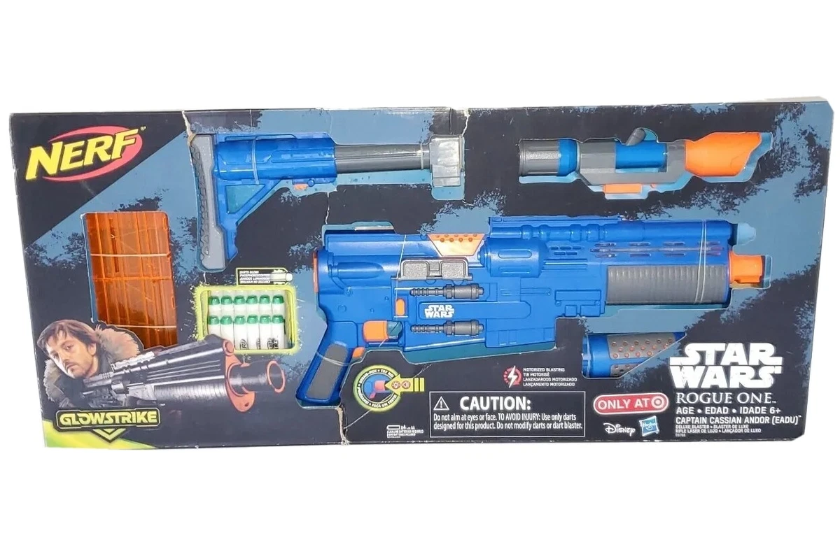 Star Wars NERF Glowstrike Captain Cassian Andor EADU DELUXE BLASTER Rogue One