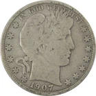 1907 O Barber Silver Half Dollar G Good 50c Coin SKU:I24613
