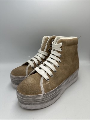 Jc Play by Jeffrey Campbell Schuh Damen Keilabsatz Sneaker Größe UK 3 EU 36 /REF29