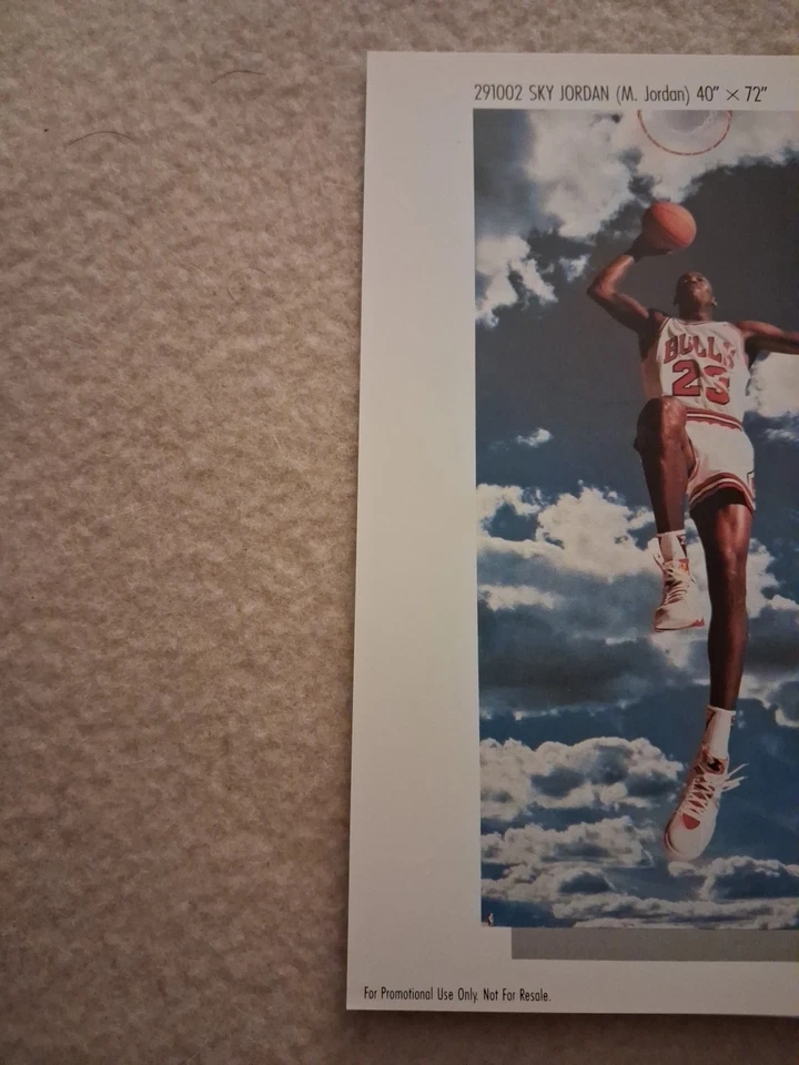 Tarjeta póster vintage Nike "Sky Jordan" Michael Jordan Foto 2 de 4