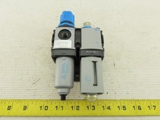 Festo FRC-M1-N1/8 & LOE-M1-N1/8-P Pneumatic Filter Regulator Lubricator 1/8" NPT