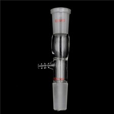 24/40Glass Vacuum Take-off Adapter Laboratory Straight Tube Gas Inlet Adapt .Kf5