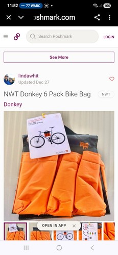 RAR Orange Donkey 6 Flaschen Fahrrad Satteltasche - Bild 11 von 13