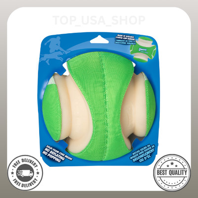 Chuckit! Max Glow Kick Fetch Fetch Dog Ball, Glow In The Dark Toy for Dogs, 8  L
