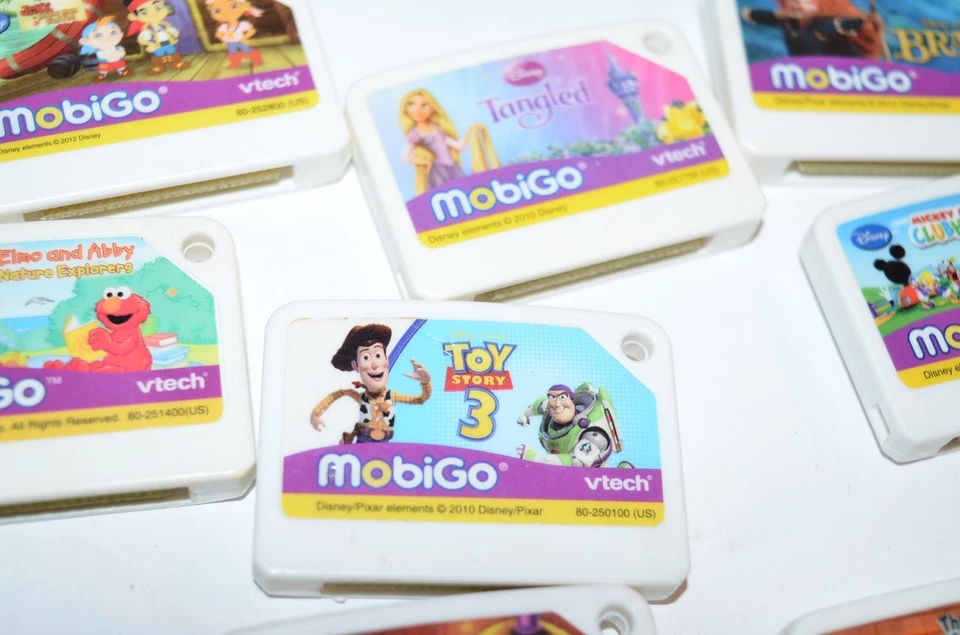 VTech MobiGo Touch Yellow Learning System And 8 Games READ Working - Image 3 of 4