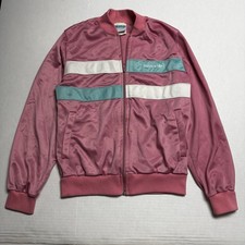 Vintage 70s/80s Women's Adidas Track Jacket In Pink Size: Small Made in USA