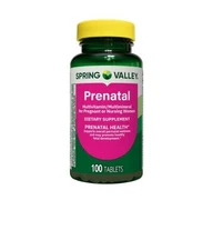 Spring Valley Prenatal Multivitamin/Multimineral Supplement Tablets 100 Count