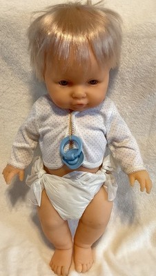 Berjusa Collectible Boy Baby Doll - Anatomically correct Blonde -Vinyl