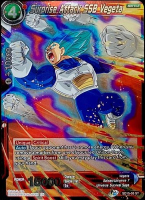 Surprise Attack SSB Vegeta - Cross Spirits (SD15-05) - Dragon Ball Super CCG